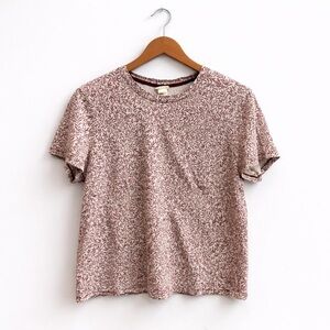 H&M Pink Patterned Short Sleeve Top